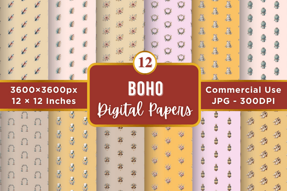 Boho Digital Paper Patterns: The Ultimate Resource for Creative Projects