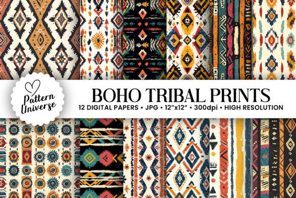 Boho Tribal Print Seamless Patterns: A Creative Toolkit for Modern Projects