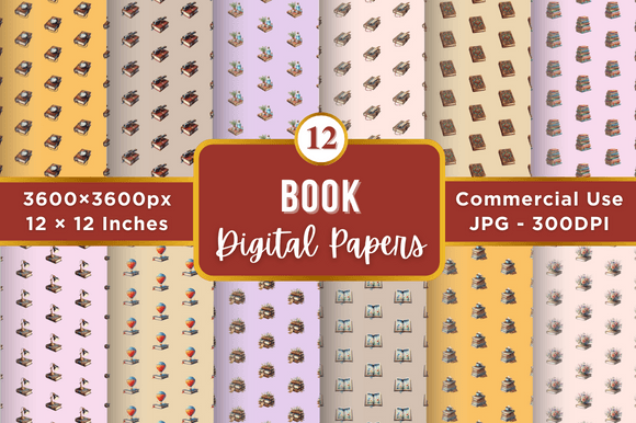 Book Digital Paper Patterns for Creative Projects