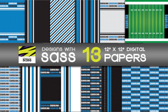 Carolina Football Paper Patterns