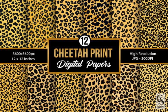 Cheetah Print Seamless Patterns for Creative Projects