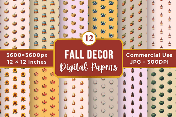 Fall Decor Digital Paper Patterns: A Strategic Asset for Seasonal Creative Workflows