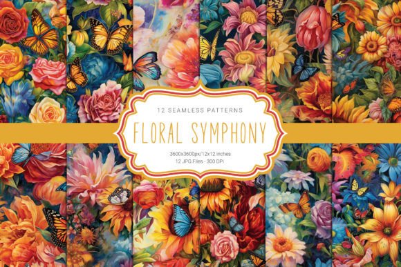 Floral Symphony Seamless Patterns: The Ultimate Collection for Modern Designers