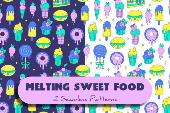 Melting Sweet Food Seamless Patterns: A Strategic Asset for Modern Branding and Design