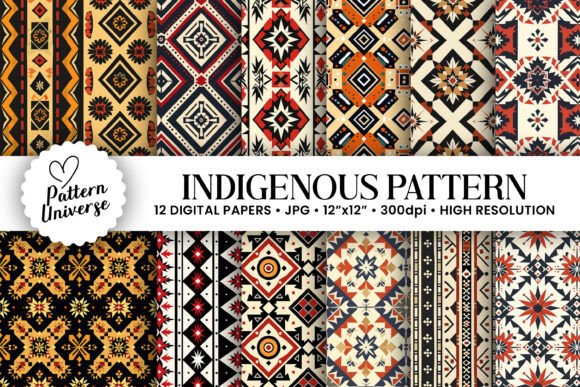Native Indigenous Seamless Patterns
