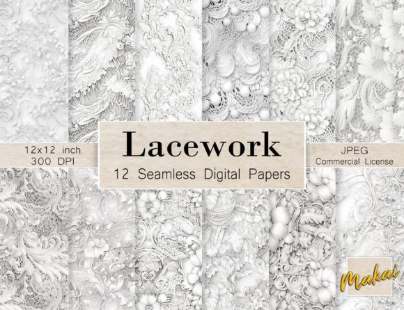 White Silver Lace Seamless Patterns: A Professional Evaluation